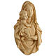 Bassorilievo Madonna Raffaello legno Valgardena naturale s5