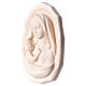 Bassorilievo Madonna con bambino legno Valgardena naturale s3
