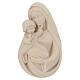 Bajorrelieve Virgen clásica madera Val Gardena natural s1