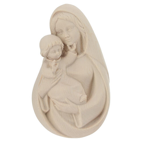 Bas-relief Vierge classique bois Val Gardena naturel 1