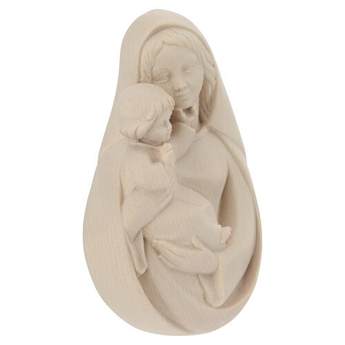 Bas-relief Vierge classique bois Val Gardena naturel 3