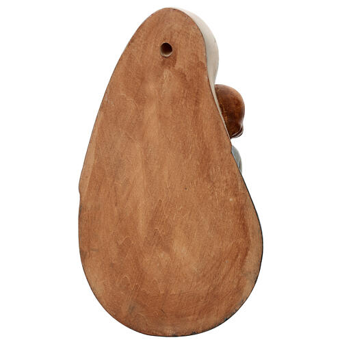 Bassorilievo Madonna classica 40 cm legno Valgardena oro zecchino antico 9