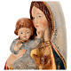 Bassorilievo Madonna classica 40 cm legno Valgardena oro zecchino antico s4