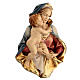 Sculpture to hang Virgin bust in painted wood, Val Gardena s3