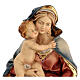 Relief Sainte Vierge buste à suspendre bois peint Val Gardena s2