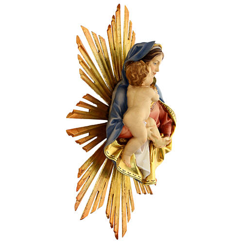 Oberkőrper-Relief der Madonna zum Aufhängen mit Strahlenkranz, 14-21 cm 4