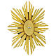 Rilievo Madonna busto da appendere con raggiera 14-21 cm s5
