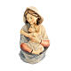 Sculpture to hang Virgin bust in painted wood, Val Gardena 9-15-23 cm s1