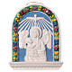 Bajorrelieve cerámica Virgen niño en brazos 30x25 Deruta s1