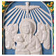 Ceramic bas-relief Mary with Child in her arms 30x25 Deruta s2