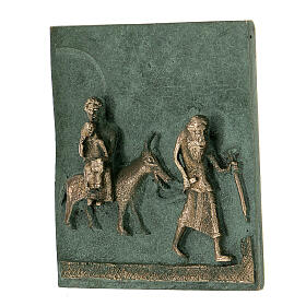 Flight from Egypt, bronze tile of San Zeno of Verona to hang