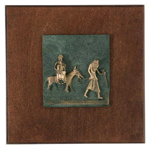 San Zeno Verona Escape Egypt bronze tile, antique wood 1