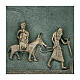 Kachel von San Zeno aus Verona mit Darstellung der Flucht aus Ägyptenaus Bronze und Plexiglas, 7 cm s2