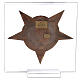 Estrela da Paz Belém bronze e acrílico 22 cm s3