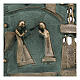 Bronze tile of the Annonciation on plexiglass, San Zeno of Verona, 15 cm s2