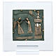 Baldosa San Zeno Verona Anunciación bronce plexiglás 15 cm s1