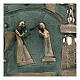 Carreau San Zeno Vérone Annonciation bronze et plexiglas 15 cm s2