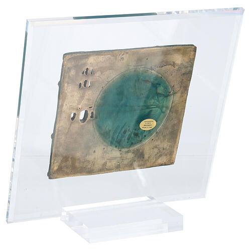 Płytka ścienna San Zeno Werona Zwiastowanie, brąz pleskiglas 15 cm 4
