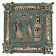 Alloy tile of the Annonciation with hook, San Zeno of Verona, 11 cm s1