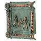 Kachel von San Zeno aus Verona mit Darstellung der Flucht aus Ägyptenaus Legierung mit Haken, 11 cm s2