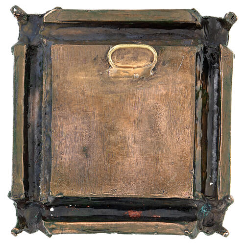 Formella San Zeno Verona fuga Egitto lega gancio 11cm 4