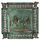 Kachel von San Zeno aus Verona mit Darstellung der Flucht aus Ägyptenaus Legierung mit Haken, 22 cm s1