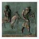 Kachel von San Zeno aus Verona mit Darstellung der Flucht aus Ägyptenaus Legierung mit Haken, 22 cm s2