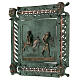 Kachel von San Zeno aus Verona mit Darstellung der Flucht aus Ägyptenaus Legierung mit Haken, 22 cm s3