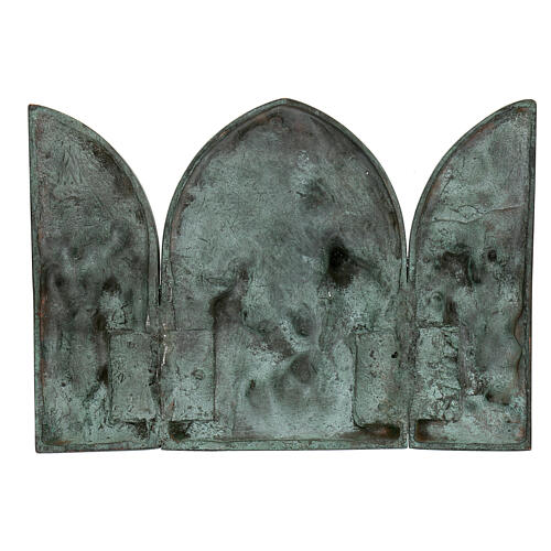 Alloy triptych of the Nativity Scene, 19 cm 4