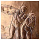 Baixo-relevo cobre Pecado Original Capela Sistina 45x75 cm s4