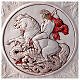Painting of Saint George and the Dragon in plaster glass s2