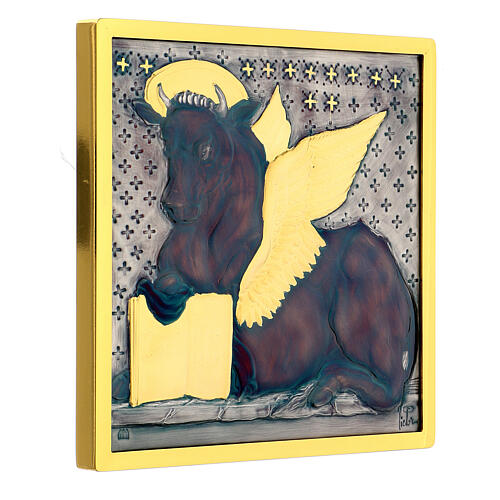 Carreaux 4 Évangélistes cuivre ciselé 25x25 cm 6