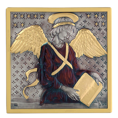 Formelle 4 evangelisti ambone rame cesellato 25x25 3