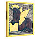 Formelle 4 evangelisti ambone rame cesellato 25x25 s6