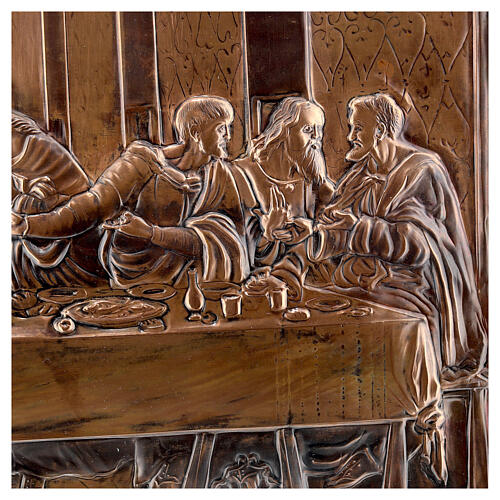 The Last Supper copper painting 50x85 7