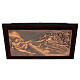 Baixo-relevo cobre Criação de Adão Capela Sistina 45x80 cm s4