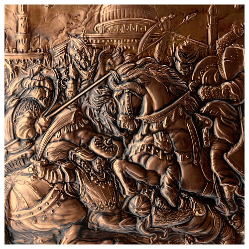 Batalla Templaria en Tierra Santa de cobre 50x80 2