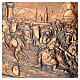 Baixo-relevo cobre batalha dos Templários 50x80 cm s7