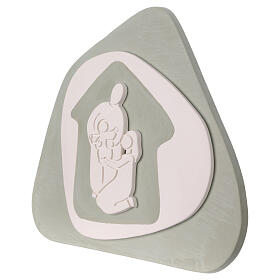 Bajorrelieve Natividad terracota salvia Centro Ave 20x20 cm