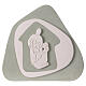 Bajorrelieve Natividad terracota salvia Centro Ave 20x20 cm s1