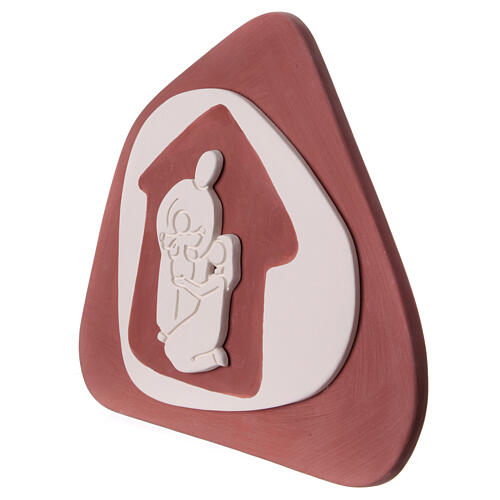 Natividad marrón terracota bajorrelieve Centro Ave 20x25 cm 2