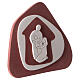 Nativity brown terracotta bas-relief Centro Ave 20x25 cm s3