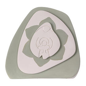 Virgen bajorrelieve terracota salvia Centro Ave 20x20 cm