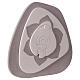 Virgen con Niño bajorrelieve terracota color gris ceniciento Centro Ave 20x20 cm s3