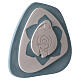 Bajorrelieve Virgen con Niño de terracota color azul Centro Ave 20x20 cm s3