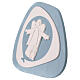 Ángel de la guarda de pared bajorrelieve color azul Centro Ave 20x20 cm s2