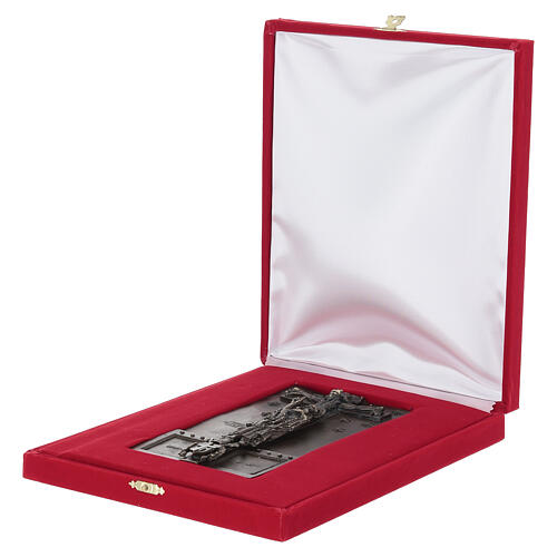 Puerta Santa S J de Latrán de aleaciones de bronce dorado 16x9 cm 6