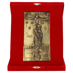Porta Santa São João de Latrão em ligas de bronze dourado 16x9 cm