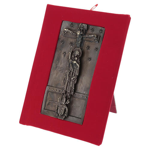 Porta Santa São João de Latrão em ligas de bronze dourado 16x9 cm 3