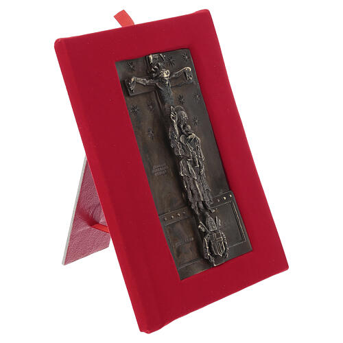 Porta Santa São João de Latrão em ligas de bronze dourado 16x9 cm 4